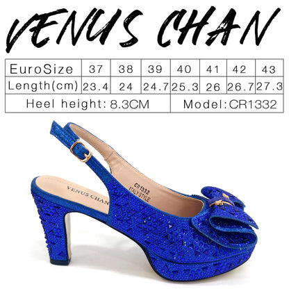 Women’s Italian Gold High Heels with Rhinestone Detail & Matching Bag Set - Stylish Pointed Toe Design