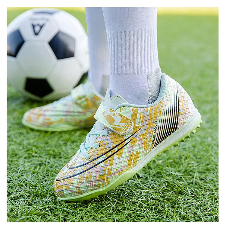 Children Football Shoes Grass Society Indoor Training Original Boy Girl Soccer Shoes Cleats Non Slip Kids Football Field Boots