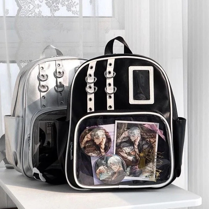 Cute Mini Backpack Women Kawaii Ita Bag Sweet Girl Transparent Rucksack DIY Personality Display Knapsack Lolita Shoulder Bag