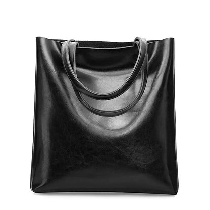 Women Genuine Leather Shoulder Bags Retro Fashion Designer Bag Large Capacity Female Versatile Tote Bag Portable Phone Bag Girl