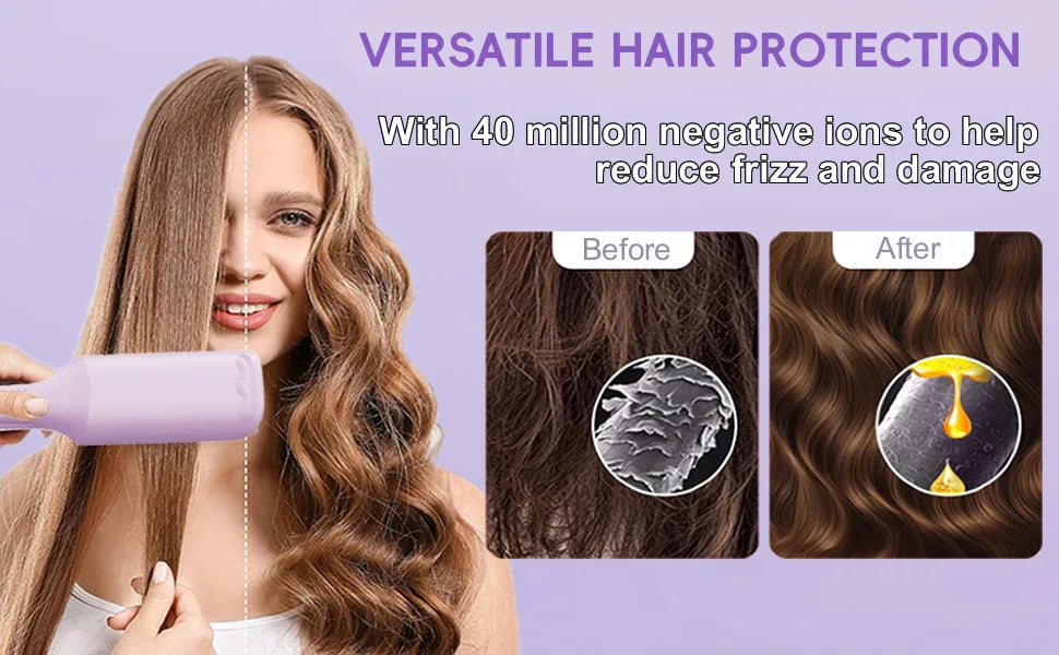 1.25 Inch Deep V-shaped Hair Curling Iron Ghost Waves Wave Perm Tourmaline Hair Curler With Multiple Temperature Her's Gifts