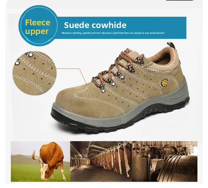 Summer Breathable Labor Protection Shoes Welding Work Shoes Anti Smashing Anti Piercing Lightweight Comfortable Footwear