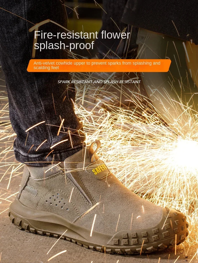 Insulation Men Work Boots Puncture-Proof Safety Shoes Steel Toe Welder Protective Shoes Indestructible Shoes Work Shoes Sneakers