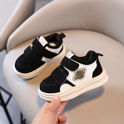 Autumn Winter New Children's Sports Shoes Boys' High Top Board Shoes Girls' Little White Fashion Children's Basketball Shoes