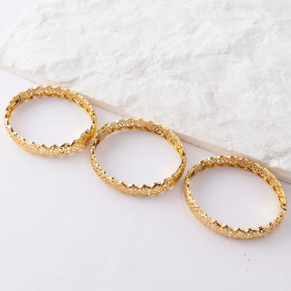 Morocco Trend 18k Gold Color Jewelry Set for Party Design Earrings and Pendant Necklace Bracelet Ring Set for Engagement