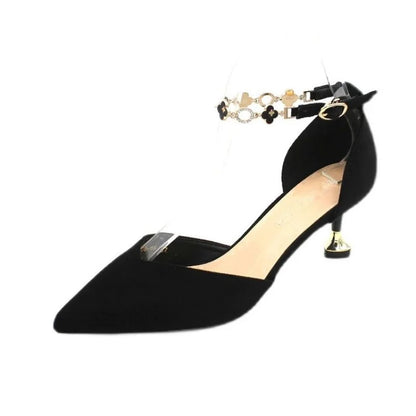 New fashion dinner party dance design style mature senior all-match small skirt Internet celebrity same high heels