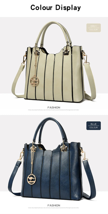Genuine Brand Fashion Luxury High Quality 3 Layers Leather Handbag Women 2024 Crossbody Bags for Women Lady Large Capacity 2024