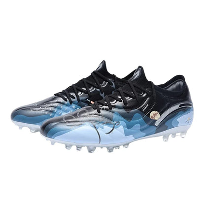 Men's Football Shoes Adult Mg Short Spikes Artificial Turf Training Football Boots Indoor Anti-slip Soccer Shoes