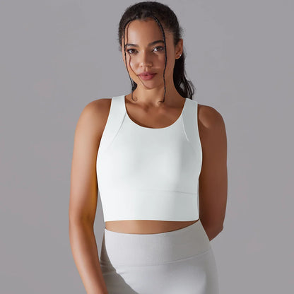 Nylon Sexy Women's Sports Bra Top Women Tight Elastic Gym Sport Yoga Bras Crop Top Yoga Clothes Stretch Women Sports Underwear