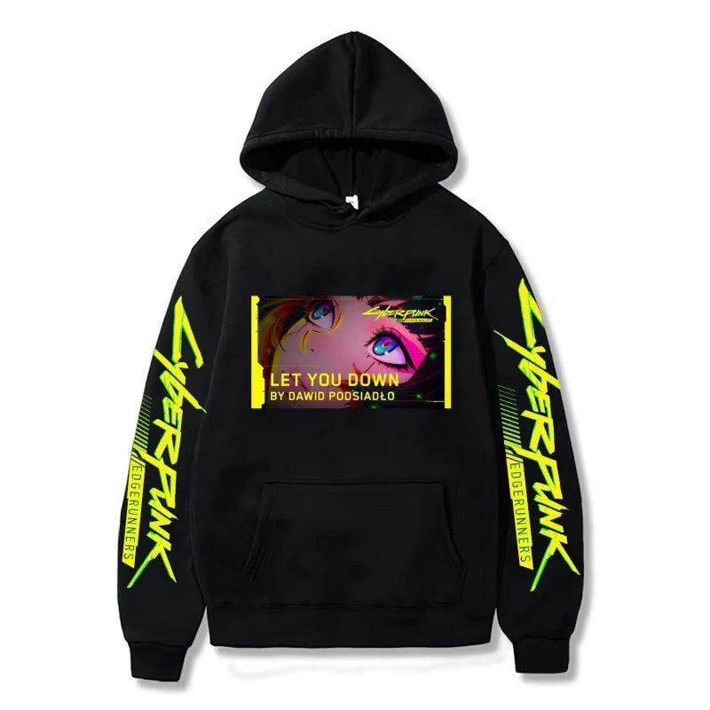 Cross-border Cyberpunk Cyberpunk Print Series Autumn and Winter Men's Hoodies Adult Casual Comfort Long Sleeve Sweatshirts