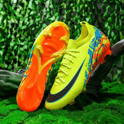 New Men Soccer Shoes Sneakers Original Football Boots Training Long Spikes Drop Shipping Futsal Cleats Match Ultralight Indoor