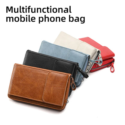 Fashionable single-shoulder bag, versatile crossbody bag, colorful mobile phone bag, large-capacity coin purse
