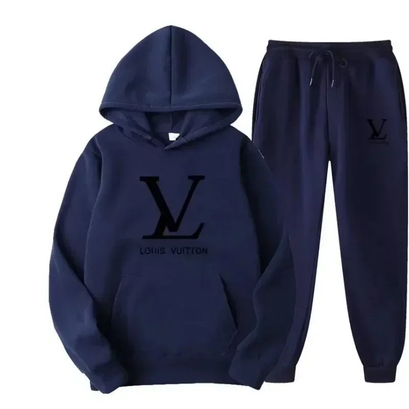 2025 Autumn/Winter new men's  sweatshirts and trousers 2-piece set outdoor fashionable jogging men's casual s