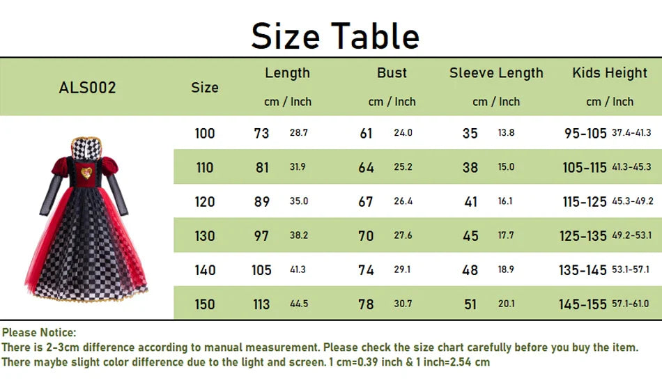Halloween Red Queen Costume For Girl Alice Movie Cosplay Dress Girls Witch Dress Masquerade Orgy Party Clothes