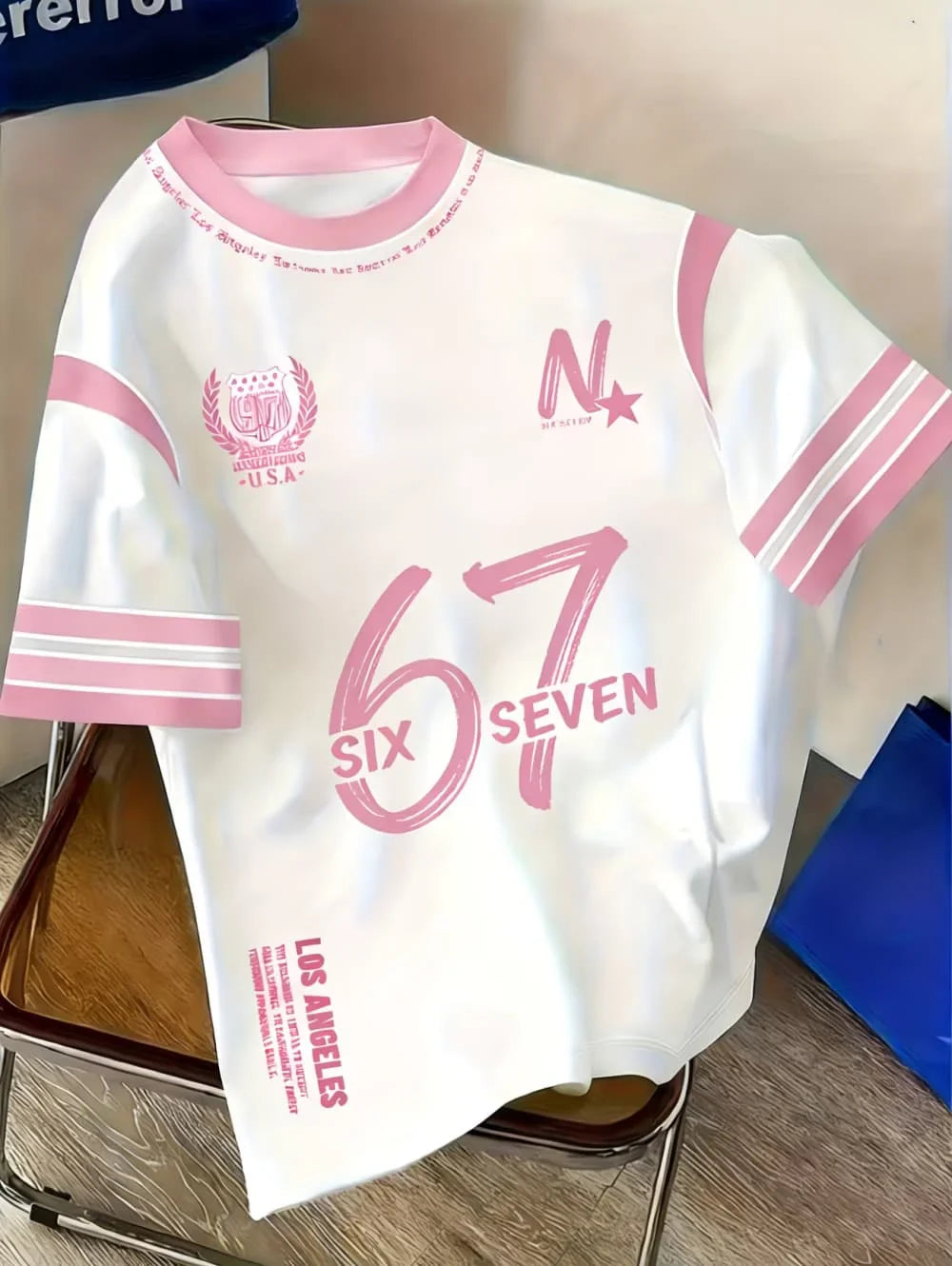 Summer Number Digital 3D Printed T-Shirt for Kids Sports Style Top Patchwork Short Sleeve Sports Football Jersey Y2k Loose Tops