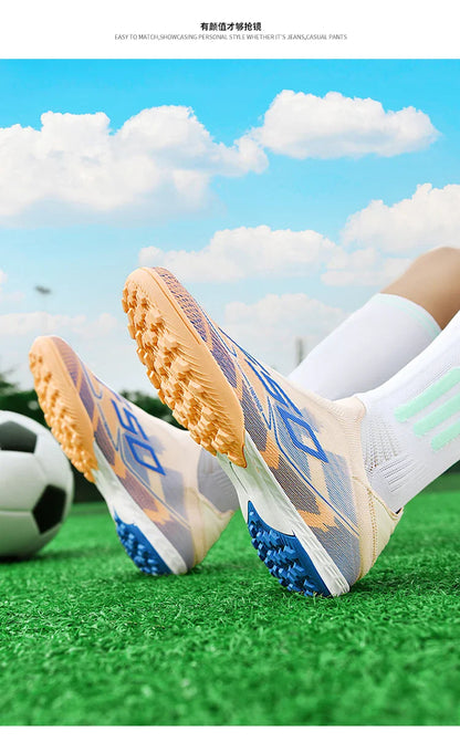 Men Society Soccer Shoes Cleats FG/TF Professional Original Women Football Boots Grass Indoor Training Unisex Non Slip Sneaker