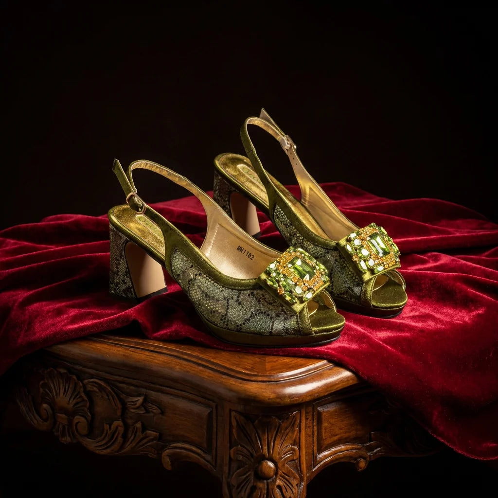 Newest Designer INS Style Pink Color Rhinestone Elegant African Women High Heels Nigeria Ladies Occasion Shoes And Bag Set