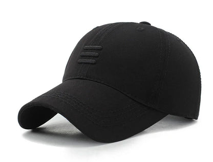 Three Horizontal Lines Embroidery Baseball Caps Spring and Autumn Outdoor Adjustable Casual Hats Sunscreen Hat