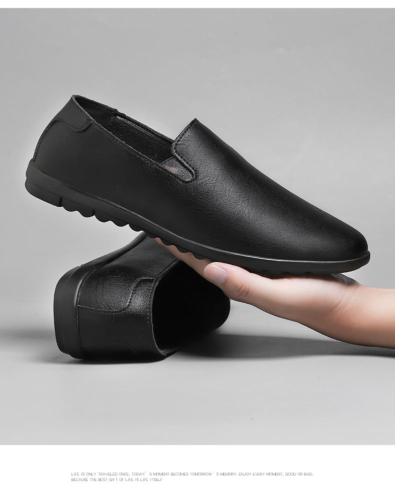 Leather Men Shoes Casual Luxury Brand Soft Italian Mens Loafers Moccasins Breathable Slip on Lazy Driving Shoes Plus Size 37-47