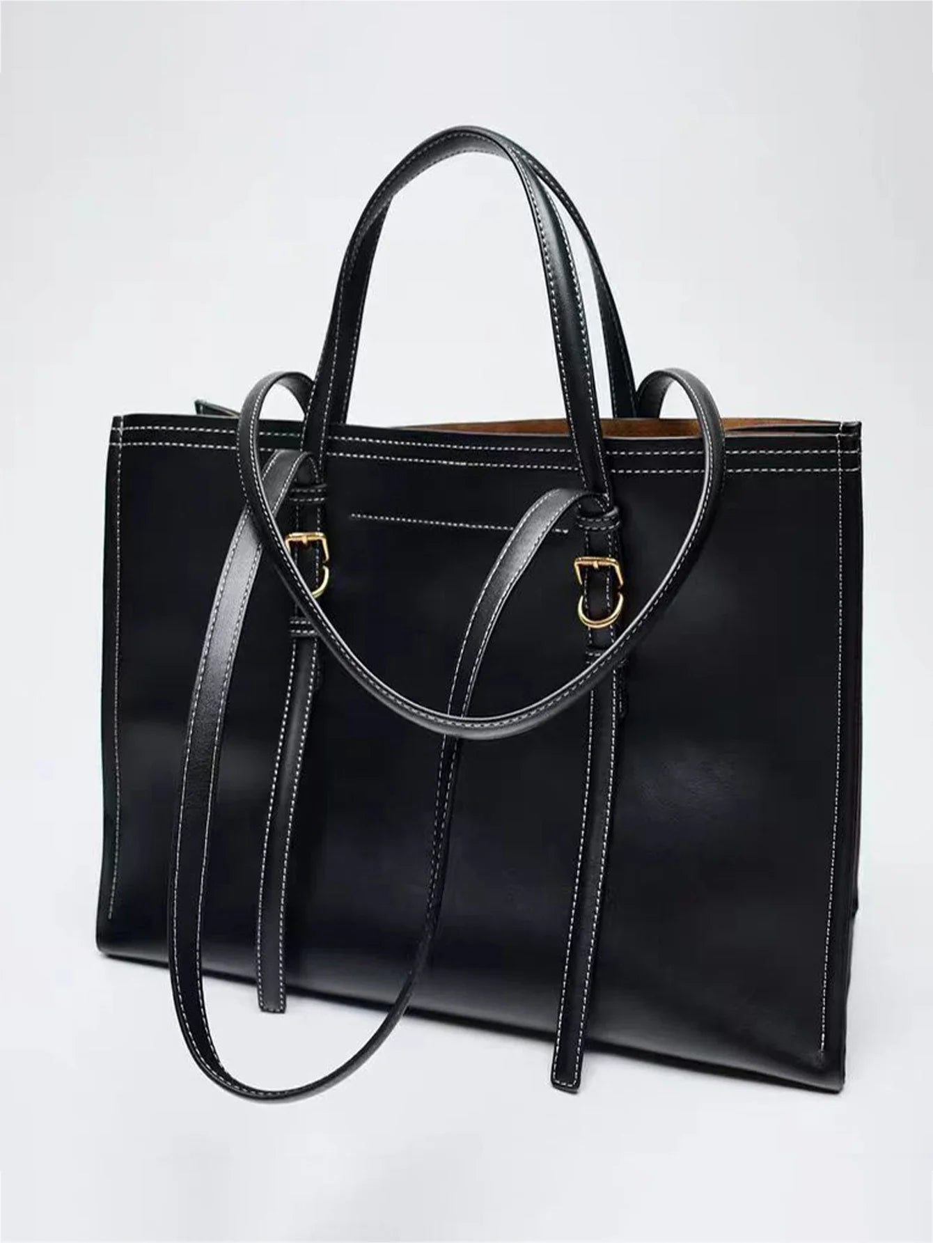 Cross border 2024 brown yellow handbag autumn new product, versatile single shoulder crossbody bag for work, commuting, leisure