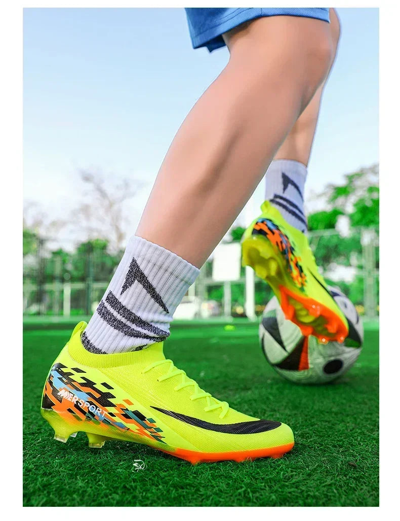 New Men Football Boots Ultralight Soccer Shoes Sport Outdoor Match Unisex Non-Slip Cleats Adult Comfortable Grass High-quality