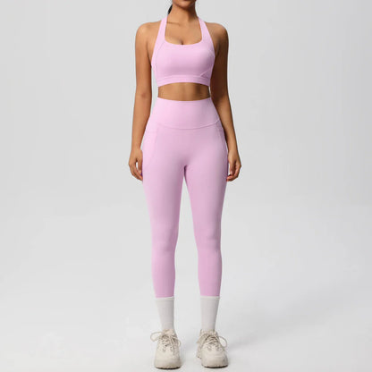 Yoga Suit Sports Set Womens Sportswear Sports women's yoga bra  Tummy Control Slimming Booty Leggings Women's tracksuit