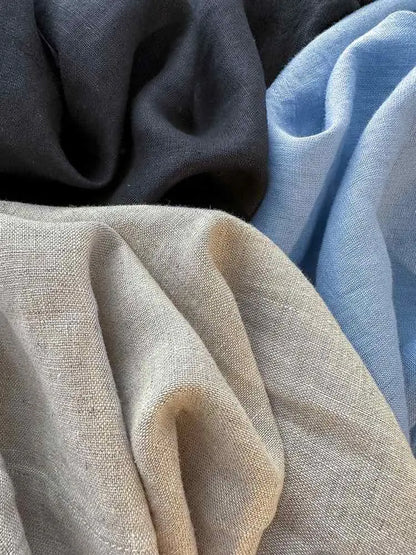 Japanese Simple Solid Color Pure Cotton Linen Casual Versatile Straight Elastic Waist Shorts Women's Middle Pants