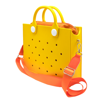 Large Leather Shoulder Bag Handbag Tote Bag Storage for Women Casual Waterproof Beach Bag Hole Fit Charm Fashion Storage Bag