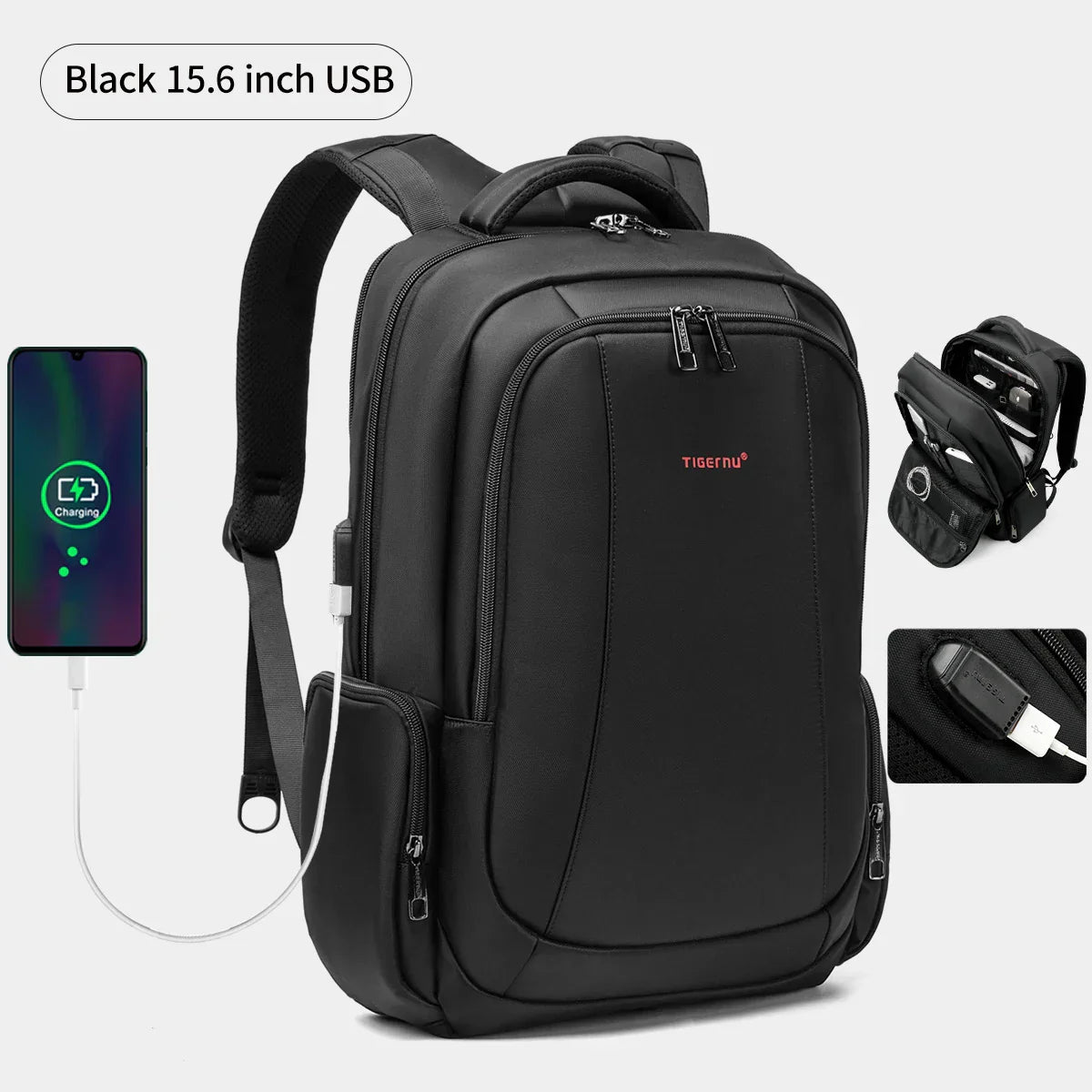 Waterproof Nylon Backpack Female Men's Backpack For 15.6 Laptop Notebook Bag Mochilas School Backpacks Bag Male Knapsack