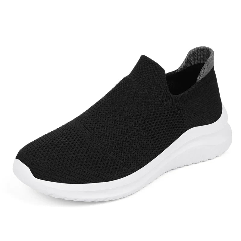 Men Shoes Sneakers Breathable Mesh Slip on Running Shoes Outdoor Non-Slip Couple Jogging Training Hiking Sports Shoes