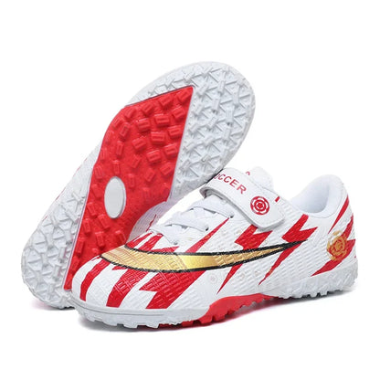 New Kids Soccer Shoes TF School Football Boots Boys Girls Cleats Grass Sneakers Child Outdoor Athletic Training Sports Footwear