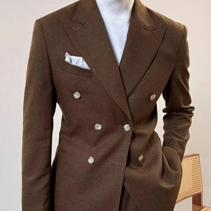 Casual Men's Tuxedos for Office Party Ball High-Quality Men's Suiting Winter Business Dressing Smoking Attire Menswear
