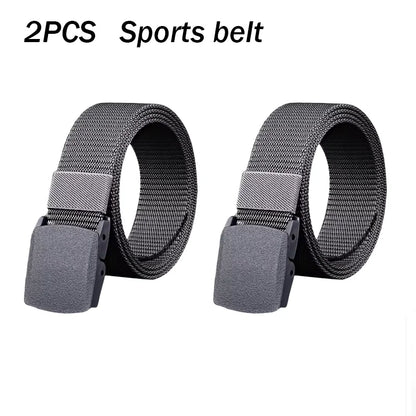 1/2PCS Military Men Belt Army Belts Adjustable Belt Men Outdoor Travel Tactical Waist Belt with Plastic Buckle for Pants 120cm