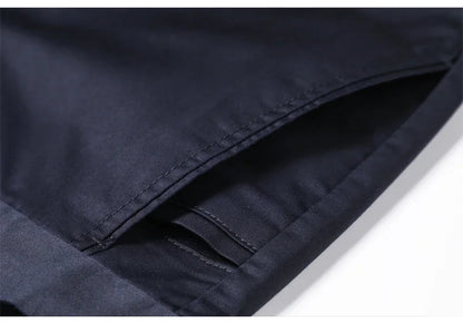6 Colors Casual Shorts Men Summer New Fashion Business Straight Elastic Thin Short Pants High Quality Male Clothes Khaki Beige