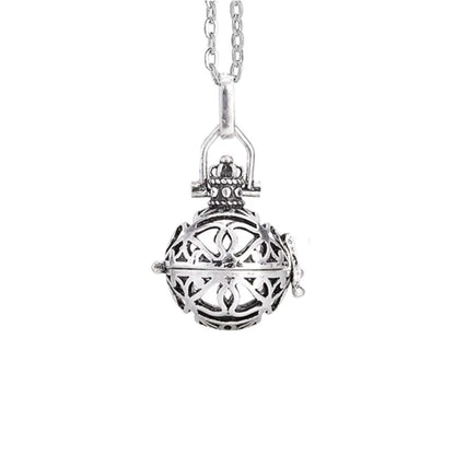 Music Chime Mexico Angel Ball Caller Locket Necklace Antique Vintage Pregnancy Essential Oil Diffuser Aromatherapy Necklace