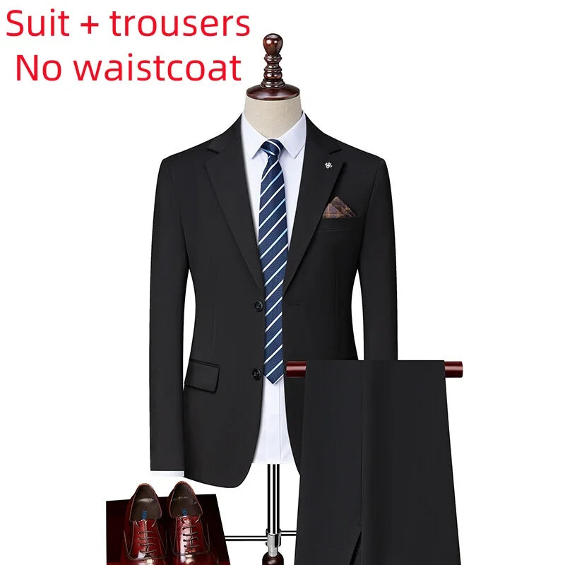2025 High quality fashion handsome everything fashion business leisure has a single west two sets three sets