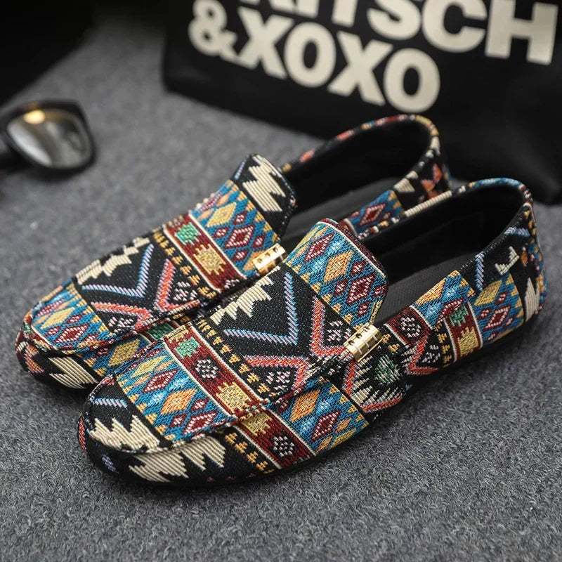 Summer Outdoor Men's Casual Shoes Breathable Man Loafers Lazy Shoes Comfortable Walking Sneakers Non-slip Flats Driving Shoes
