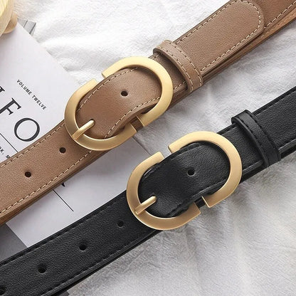 1pcs Women's Belt Simple Fashionable Needle Buckle Belt Casual Versatile Korean PU Leather Belt With Pants Jeans Belt Lady Belts