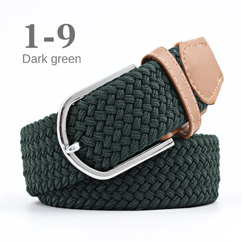 107/120cm Unisex Colorful Canvas - Belt Casual Luxury Trend Jeans Accessories Nylon Girdle Hunting Belt for Men and Women