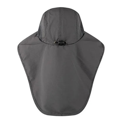 Wide Brim Sun Hat with Neck Flap for men women Adjustable Outdoor