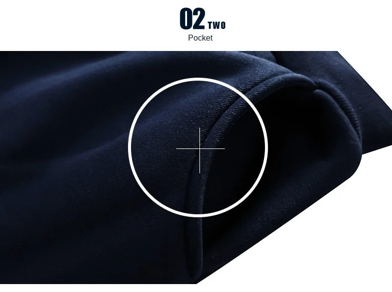 Wolf Czuadlte2024New Winter Men's Sports Set Casual Pants Hooded Sweater Youth Large Plus Plush Thickened Cardigan Two Piece Set