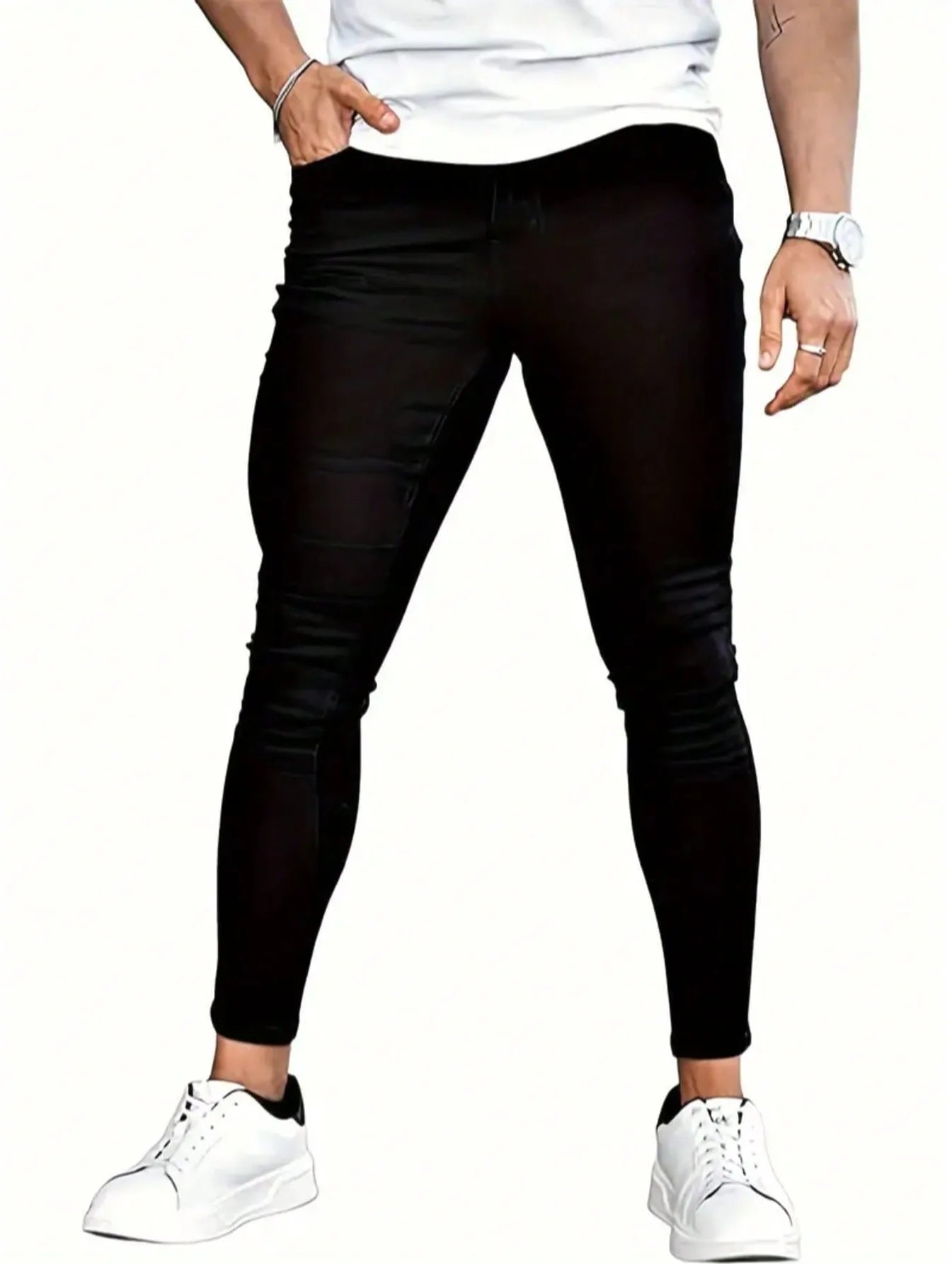 Men's Casual  Jeans, Versatile Elastic And Comfortable Jeans Suitable For All Seasons, Versatile