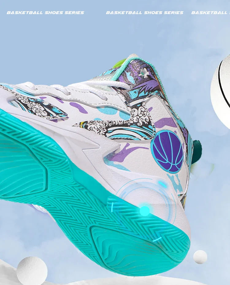 Children's basketball shoes non-slip breathable basketball training shoes with boys and girls basketball shoes sneakers 31-39