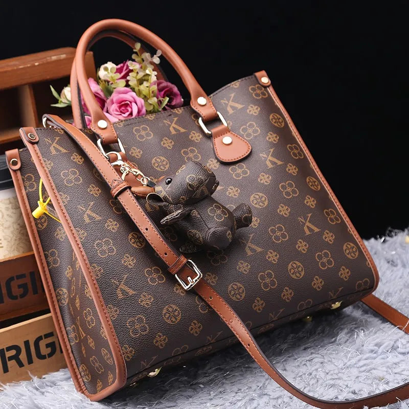 Light luxury brand women's bag 2025 new fashionable and versatile single shoulder crossbody high-end handbag with large capacity