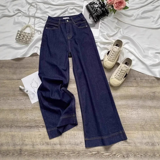 High Waist Wide Leg Jeans Women's Denim Pants