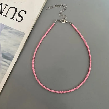 Choker Chain Fashion  Charm Collar Colorful Handmade Colar Collar Necklace Jewelry Femme