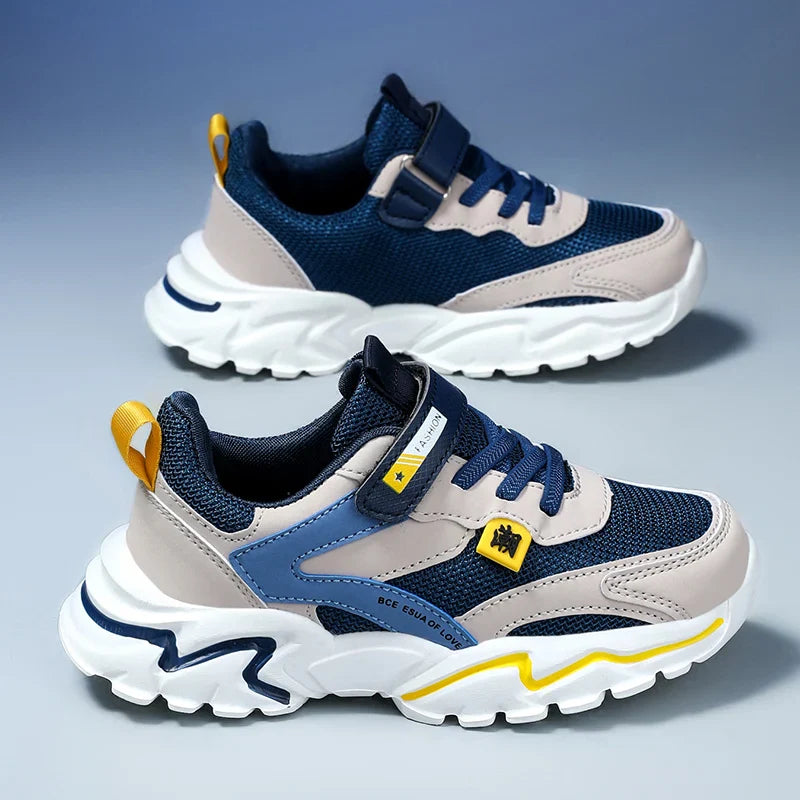 Boys' Summer Mesh Breathable Sneakers Anti-Skid Outdoor Tennis Shoes for Children Sport Running Size 28-39
