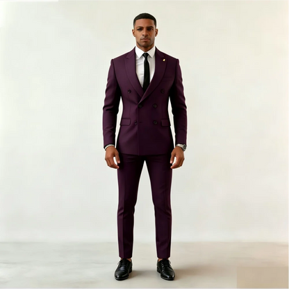 High-Quality Slim-Fit Men's Two-Piece Suits for Wedding Smart Casual Business Office Wear plus Size Available