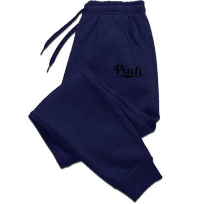 Pink Print Pants Women's Sports Pants