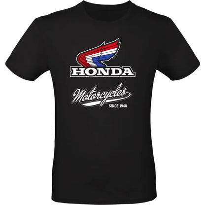 Motorcycles Vintage Racing T Shirt Biker Graphic Tee Since 1948 Cotton Casual Top